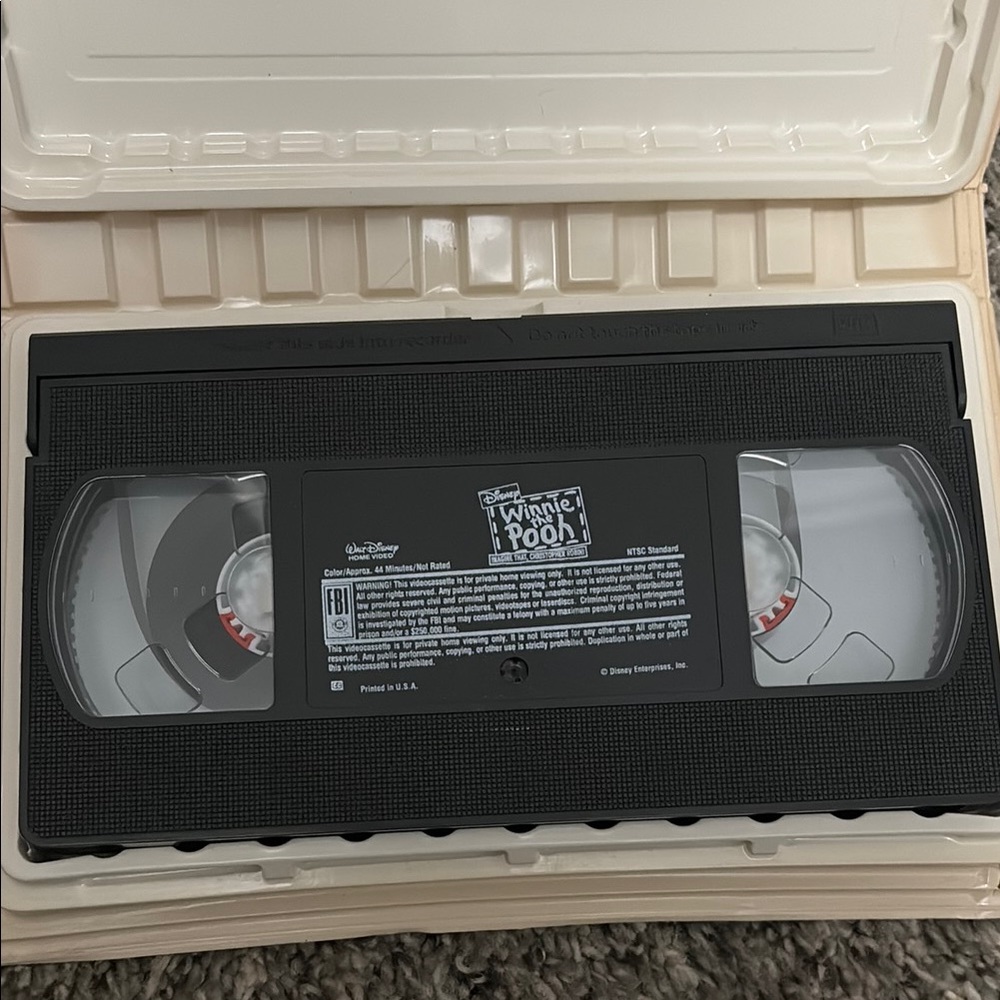 Disney Winnie the Pooh imagine that, Christopher Robin VHS Tape